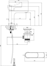 Villeroy & Boch O.novo Einhebel-Waschtischarmatur mit Ablaufgarnitur, Chrom, 50x155x150 mm