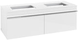 Villeroy & Boch Venticello Waschtischunterschrank 1257 mm Glossy White für 2 Waschbecken