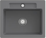 Villeroy & Boch Einbauspüle Siluet 60 S TitanCeram Ebony CeramicPlus 600x510mm