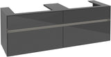 Villeroy & Boch Waschtischunterschrank Collaro C024 B0 1600 mm Glossy Grey mit LED-Beleuchtung