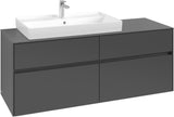 Villeroy & Boch Waschtischunterschrank Collaro C089 B0 1400 mm White Oak mit Beleuchtung und SoftClosing