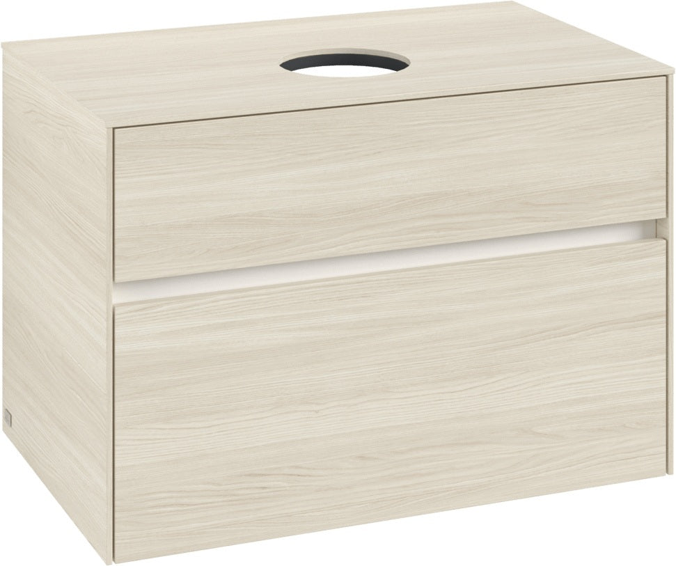 Villeroy & Boch Waschtischunterschrank Collaro C037 800 mm White Oak mit SoftClosing