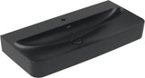 Villeroy & Boch Finion Wandwaschbecken 1000 mm Pure Black CeramicPlus Rechteck