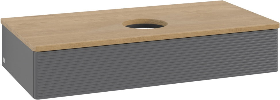 Villeroy & Boch Waschtischunterschrank Antao 1000 mm Anthrazit Matt mit Auszugsbeleuchtung