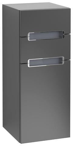 Villeroy & Boch SUBWAY 2.0 Seitenschrank 354 mm Eiche silbergrau – Wandhängend mit Soft-Close