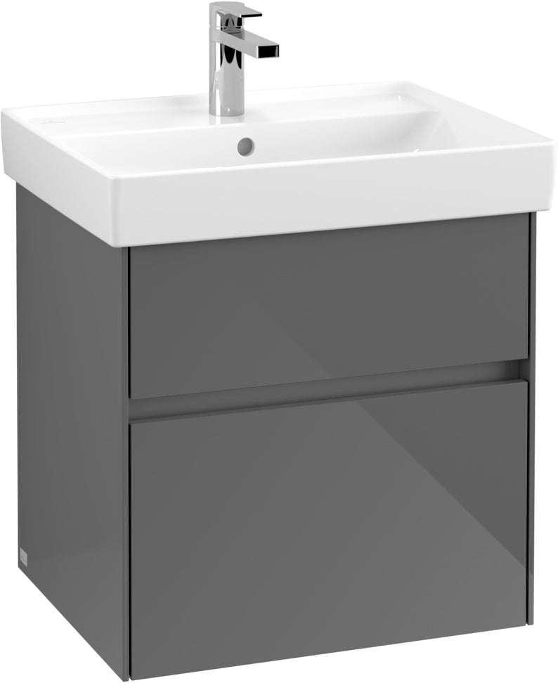 Villeroy & Boch Waschbeckenunterschrank Collaro C008 B0 Kansas Oak mit LED-Beleuchtung und SoftClosing