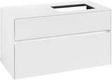 Villeroy & Boch Waschtischunterschrank Collaro C11100 1000 mm White Matt mit 2 Auszügen und Becken rechts