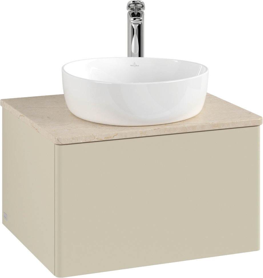 Villeroy & Boch Antao Waschtischunterschrank 600 mm Anthracite Matt Lacquer mit LED-Auszugsbeleuchtung