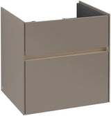 Villeroy & Boch Collaro Waschtischunterschrank mit LED-Beleuchtung, 554 mm, Black Matt Lacquer