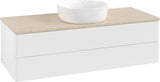 Villeroy & Boch Waschtischunterschrank Antao K21013 1200 mm Weiß Matt Lack mit 2 Auszügen