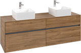 Villeroy & Boch Waschtischunterschrank Collaro C052 1600 mm Kansas Oak – 4 Auszüge, SoftClosing, wandmontiert