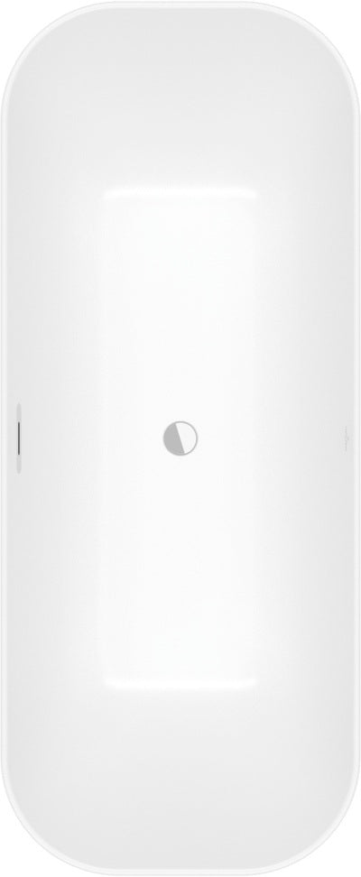 Villeroy & Boch Finion freistehende Badewanne 1700x700mm Quaryl Stone White mit Beleuchtung
