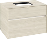 Villeroy & Boch Waschbeckenunterschrank Collaro C124 B0 800 mm White Oak mit Beleuchtung