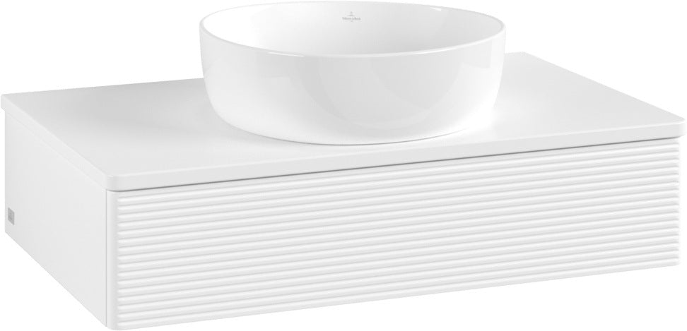 Villeroy & Boch Waschtischunterschrank Antao 800 mm Glossy White Lacquer mit Auszug