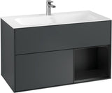 Villeroy & Boch Finion Waschtischunterschrank 996 mm White Matt Lacquer mit Beleuchtung