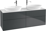 Villeroy & Boch Finion Waschbeckenunterschrank 1600 mm Glossy White Lacquer mit Beleuchtung