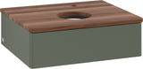 Villeroy & Boch Antao Waschtischunterschrank 600 mm Leaf Green Matt Lack mit Hahnlochbohrung