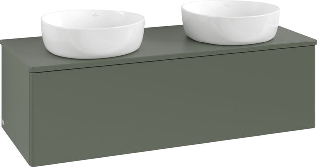 Villeroy & Boch Waschtischunterschrank Antao K35010 1200 mm Leaf Green Matt – 1 Auszug, SoftClosing, Push-to-Open