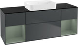 Villeroy & Boch Finion Waschbeckenunterschrank 1600 mm Glossy White Lacquer mit Beleuchtung