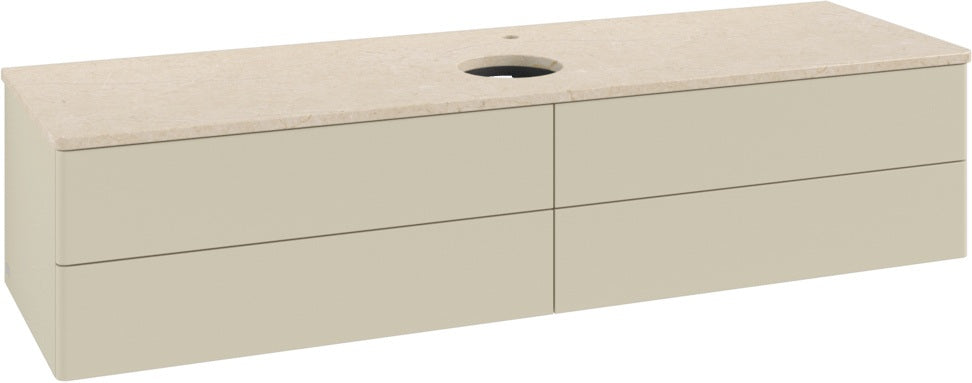 Villeroy & Boch Antao Waschtischunterschrank 1600 mm Anthracite Matt Lacquer mit 4 Auszügen