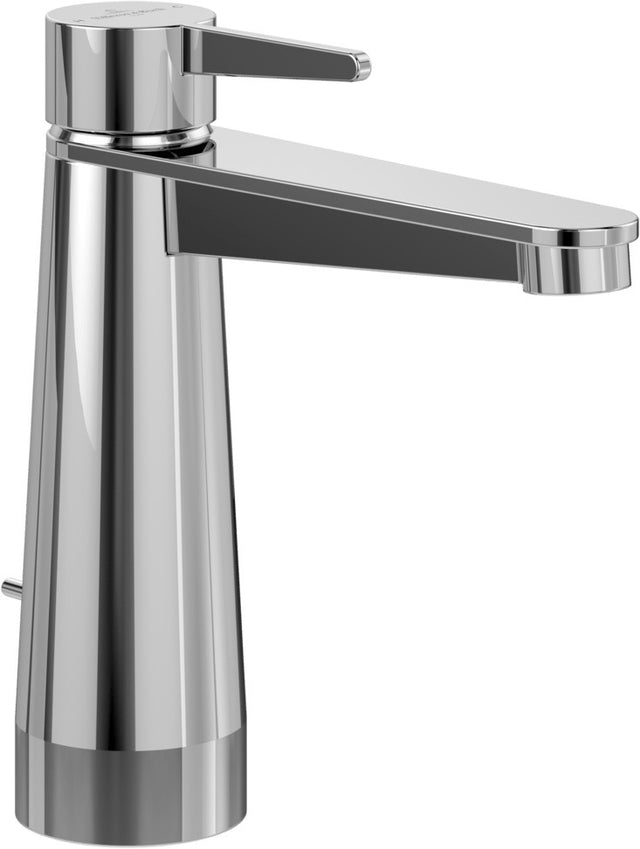 Villeroy & Boch Conum Einhand-Waschtischarmatur mit Zugstangen-Ablauf, Chrom, 49x165x169 mm