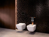 Villeroy & Boch ViConnect WC-Betätigungsplatte aus Glas, Glossy Black, mit LED-Beleuchtung