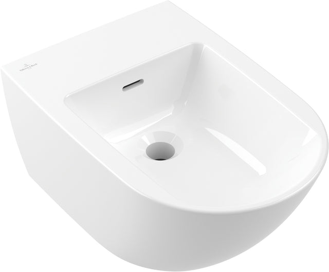 Villeroy & Boch Wand-Bidet Subway 3.0 375x560mm Oval Weiß Alpin mit Überlauf und Hahnloch