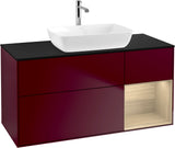 Villeroy & Boch Finion Waschbeckenunterschrank 1200 mm Glossy White Lacquer mit Beleuchtung