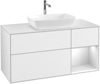 weiß / Mitteldichte Faserplatte (MDF) / G831M T 1200x603x501mm Glossy White