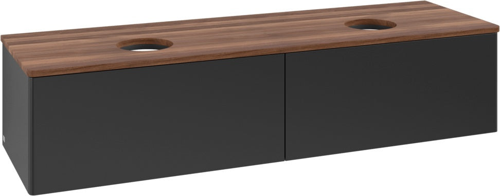 Villeroy & Boch Waschtischunterschrank Antao 1600 mm Anthrazit Matt – 2 Auszüge, SoftClosing