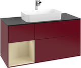 Villeroy & Boch Finion Waschtischunterschrank 1200 mm Glossy White Lacquer mit LED-Beleuchtung