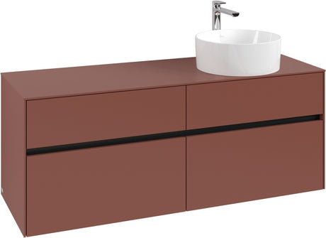 Villeroy & Boch Waschtischunterschrank Collaro C047 B0 1400 mm White Oak mit Beleuchtung