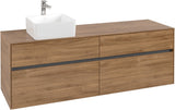 Villeroy & Boch Waschtischunterschrank Collaro C050 Kansas Oak 1600 mm mit 4 Auszügen und SoftClosing
