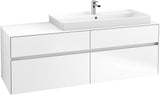 Villeroy & Boch Waschtischunterschrank Collaro C03000 1600 mm White Matt – 4 Auszüge, Becken rechts
