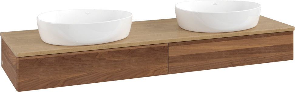 Villeroy & Boch Waschtischunterschrank Antao 1600 mm Warm Walnut mit 2 Auszügen
