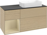 Villeroy & Boch Waschtischunterschrank Finion G682G 1200 mm Glossy White mit Beleuchtung