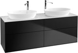 Villeroy & Boch Finion Waschbeckenunterschrank 1600 mm Glossy White Lacquer mit Beleuchtung