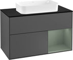 anthrazit / Mitteldichte Faserplatte (MDF) / F252G M