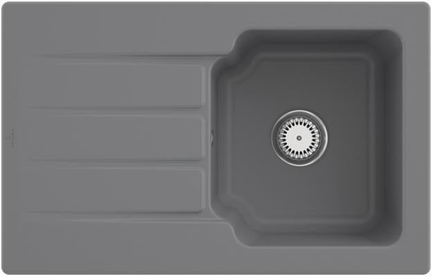 Villeroy & Boch Architectura 45 Einbauspüle 800x510mm Ebony CeramicPlus reversibel