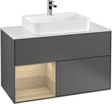Villeroy & Boch Finion Waschtischunterschrank 1000 mm White Matt Lacquer mit LED-Beleuchtung