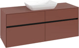 Villeroy & Boch Waschtischunterschrank Collaro C116 B0 1400 mm White Oak mit Beleuchtung