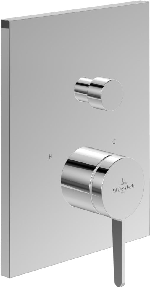 Villeroy & Boch Conum Unterputz-Einhebel-Armatur – Rund, Chrom, 150 x 124 x 190 mm