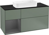 Villeroy & Boch Finion Waschtischunterschrank 1200 mm Glossy White Lacquer mit LED-Beleuchtung