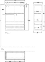 Villeroy & Boch Antao Highboard K47000 – 814 mm, Glossy White Lacquer, SoftClose
