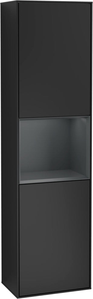 Villeroy & Boch Hochschrank Finion F460GF – 418 mm, Glossy White Lacquer, mit Beleuchtung & SoftClosing