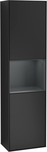 Villeroy & Boch Hochschrank Finion F460GF – 418 mm, Glossy White Lacquer, mit Beleuchtung & SoftClosing