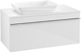 Villeroy & Boch Venticello Waschtischunterschrank Glossy White 957 mm, Auszug links
