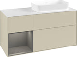 Villeroy & Boch Finion Waschtischunterschrank 1200 mm Glossy White mit Beleuchtung