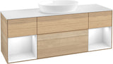 Villeroy & Boch Finion Waschtischunterschrank GD01GF 1600 mm Glossy White Lacquer mit Beleuchtung
