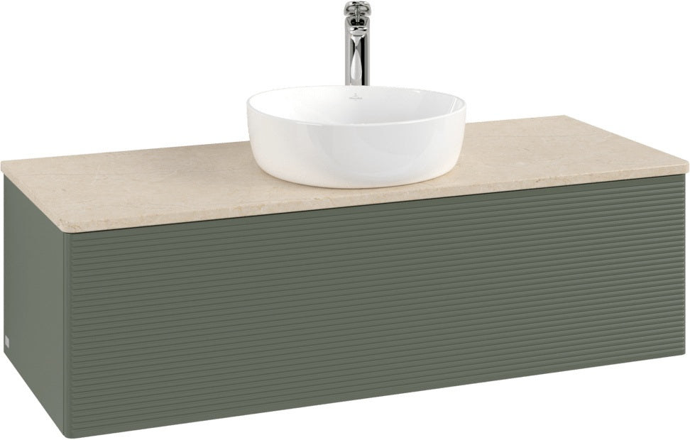 Villeroy & Boch Waschtischunterschrank Antao 1200 mm Anthrazit Matt Lack mit LED-Beleuchtung